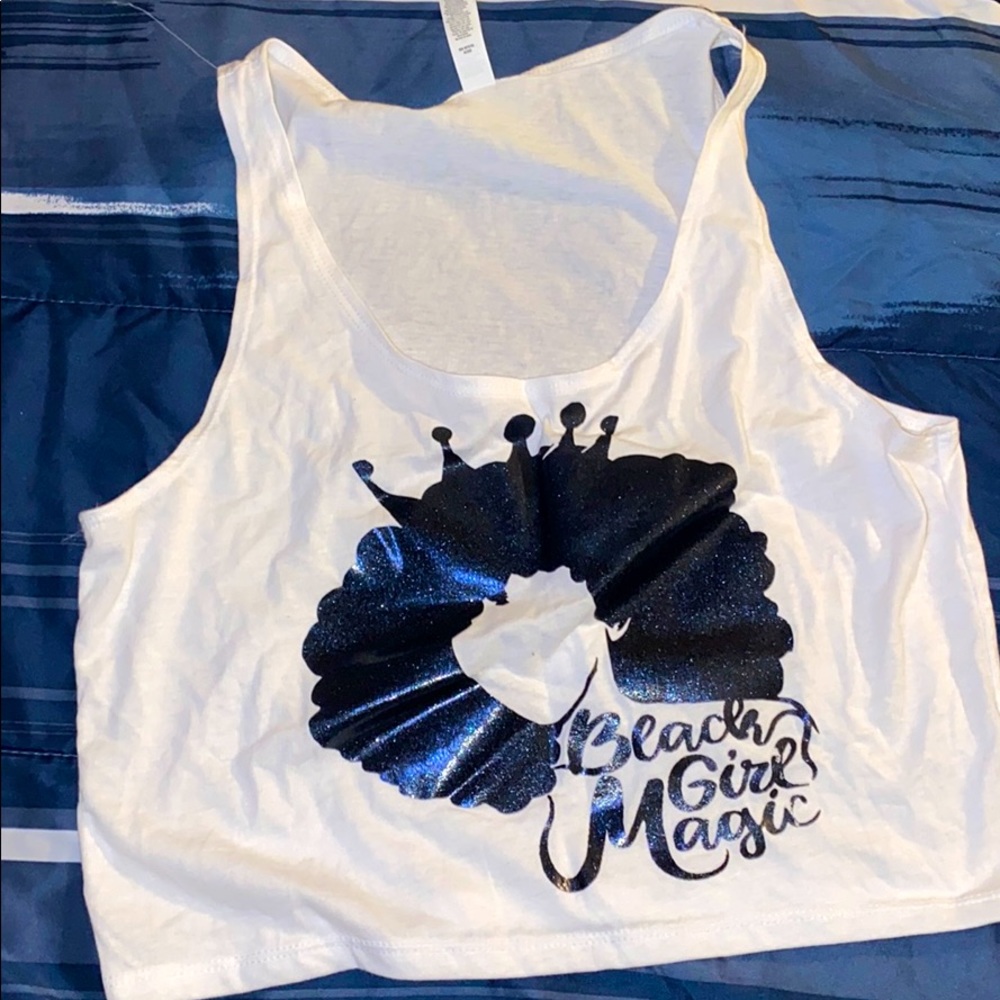 Black girl magic crop top